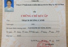 Học chứng chỉ lái xe nâng